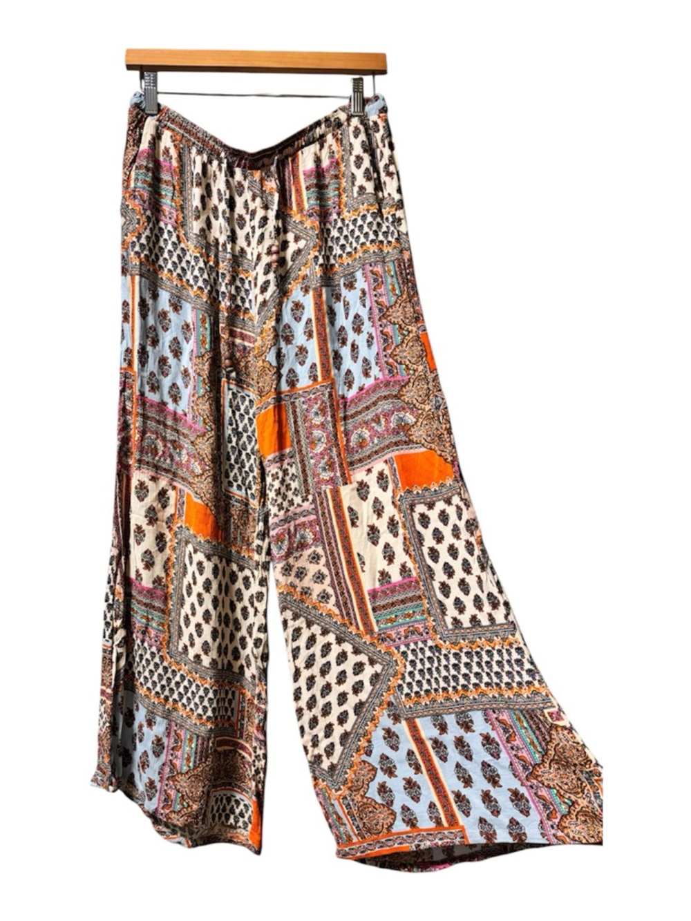 Christian Siriano Pants Womens Medium Boho Pull On Wide leg Pants